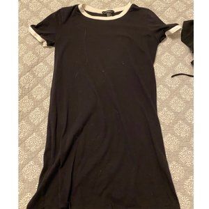 Black and White T-Shirt Dress